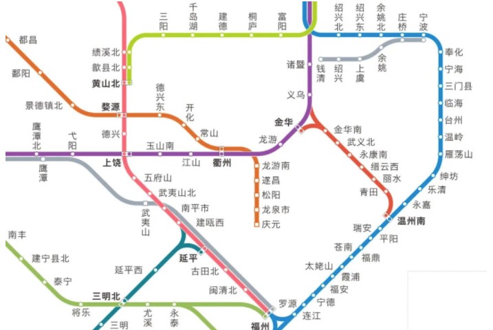 20优发国际21年中国高铁运营路线图